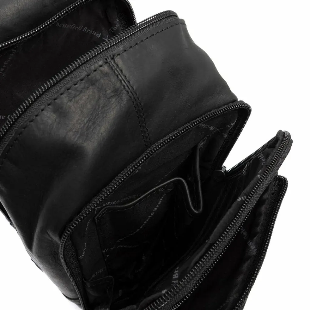 The Chesterfield Brand Umhängetaschen<Riga Umhängetasche Leder 13 cm black