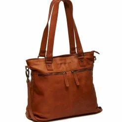 The Chesterfield Brand Shopper|Schultertaschen<Rome Shopper Tasche Leder 38 cm Laptopfach cognac