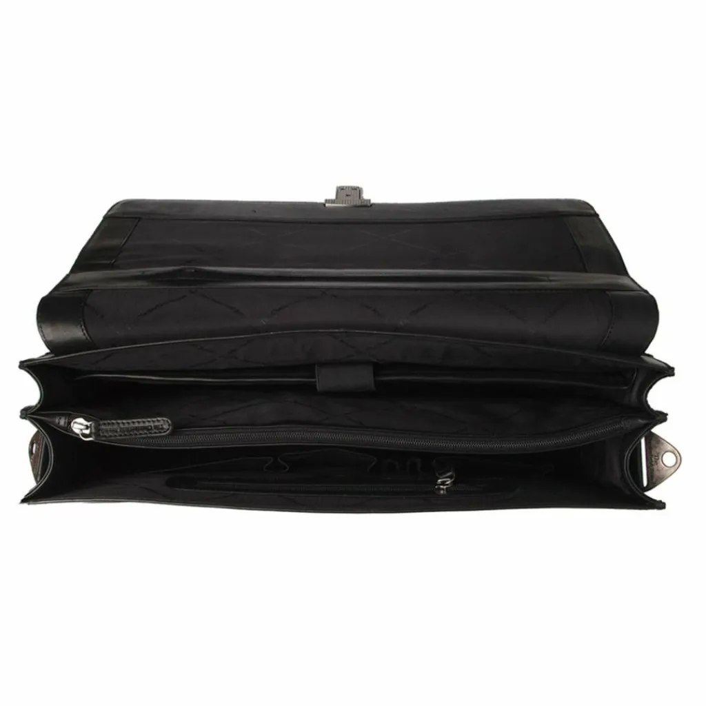 The Chesterfield Brand Messenger Bags|Laptoptaschen<Salvatore Aktentaschen Messenger Leder 42 cm Laptopfach black