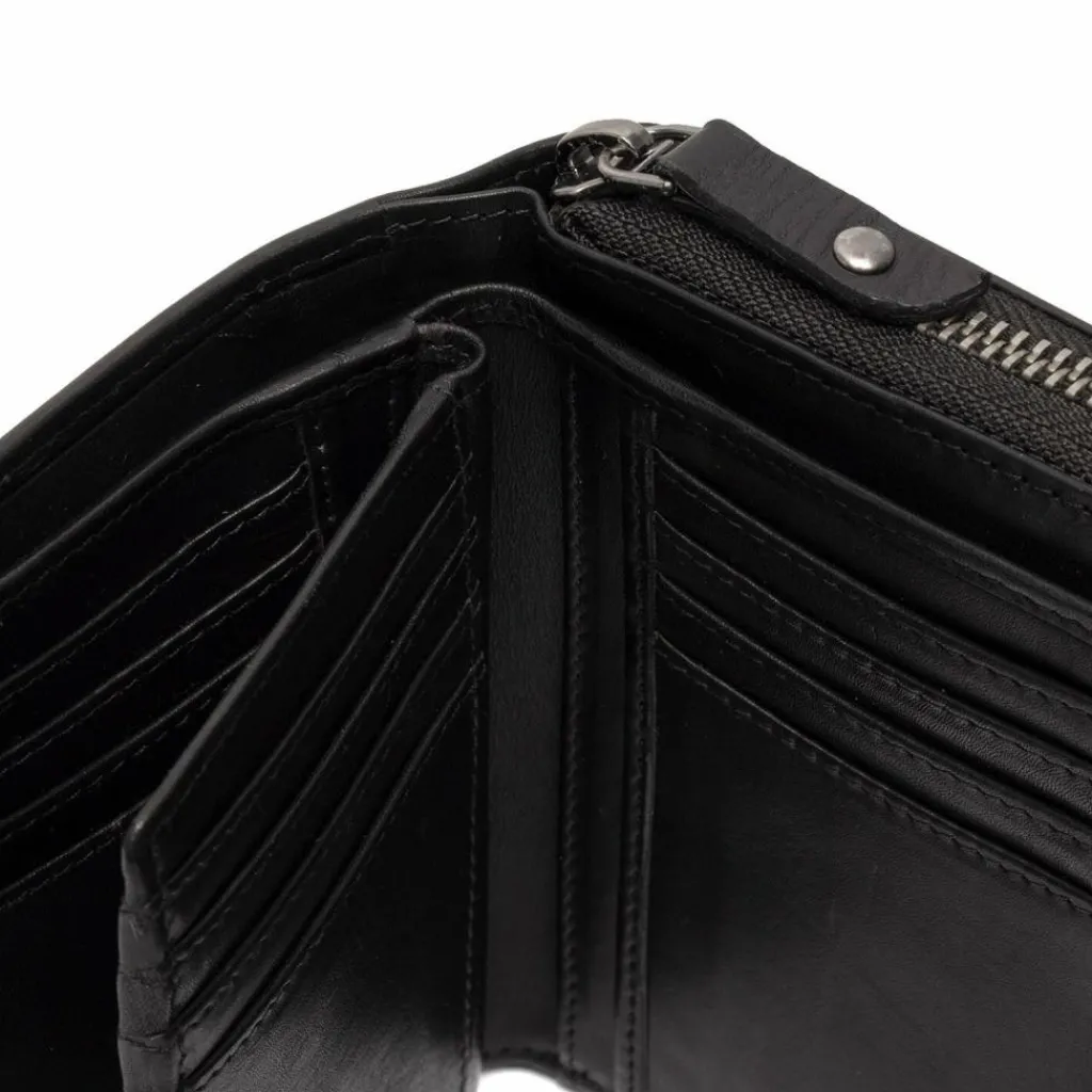 The Chesterfield Brand Damengeldbörsen Hochformat<Salviano Geldbörse RFID Schutz Leder 13.5 cm black