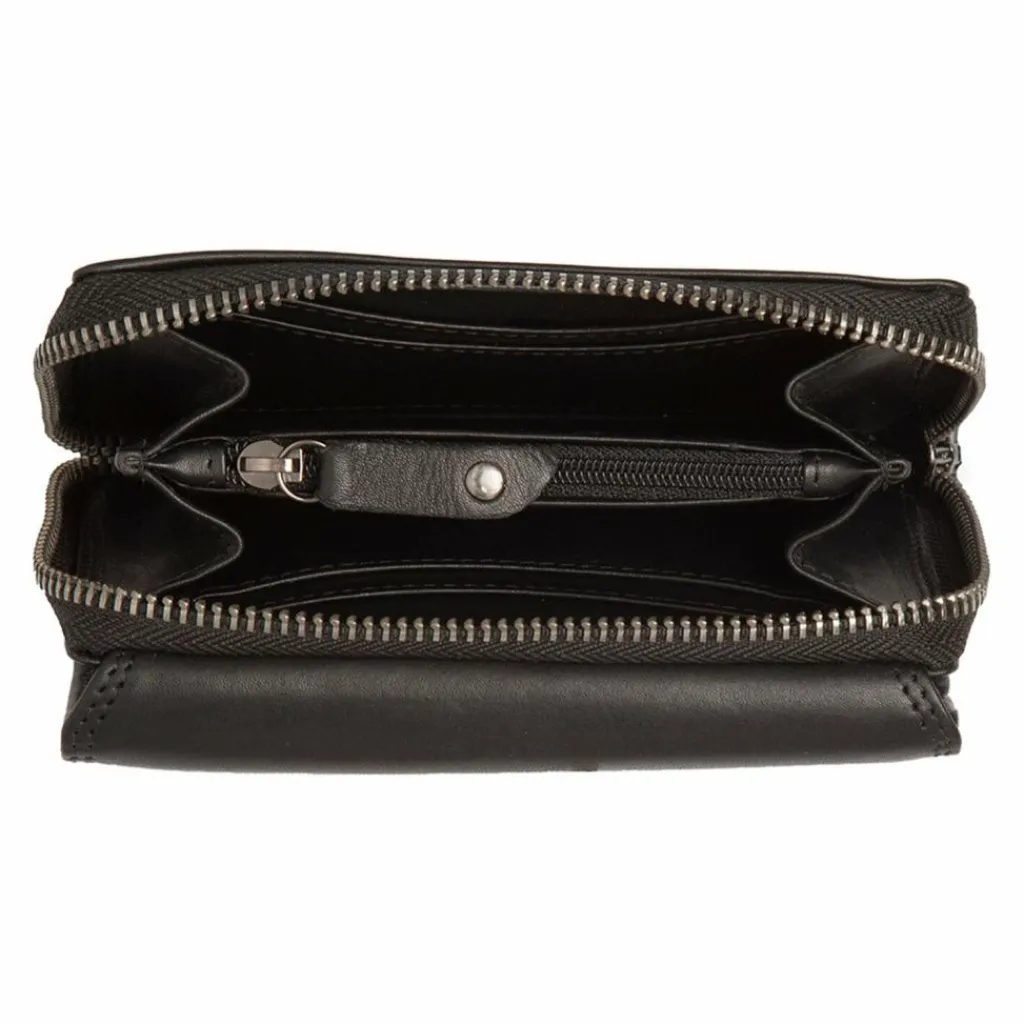 The Chesterfield Brand Damengeldbörsen Hochformat<Salviano Geldbörse RFID Schutz Leder 13.5 cm black