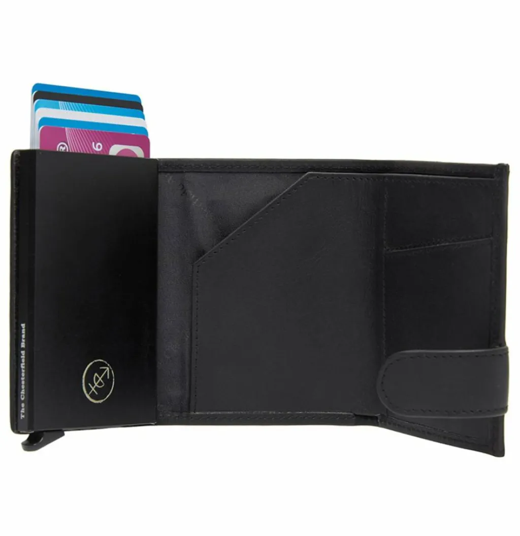 New The Chesterfield Brand Sabana Geldbörse RFID Schutz Leder 7.5 cm light grey