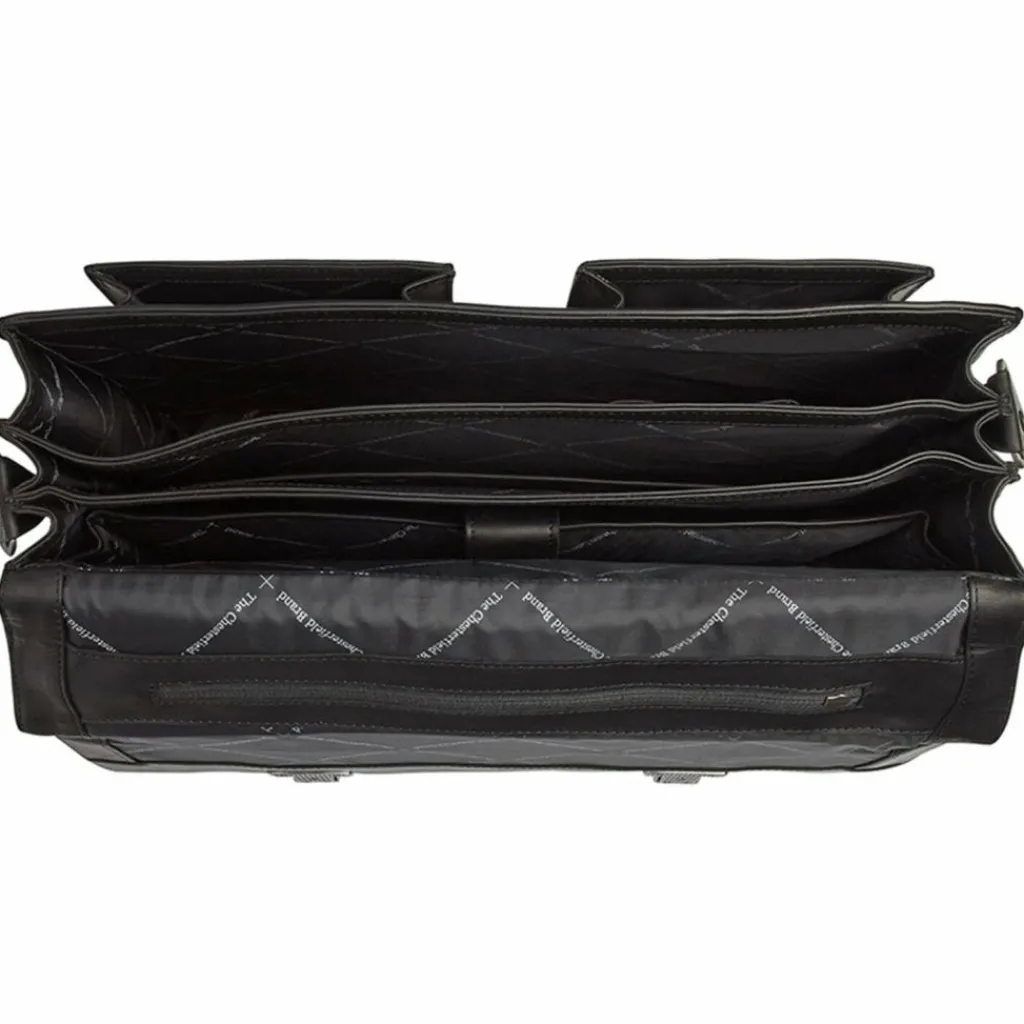 The Chesterfield Brand Laptoptaschen|Aktentaschen<Springfield Aktentasche Leder 40 cm Laptopfach black