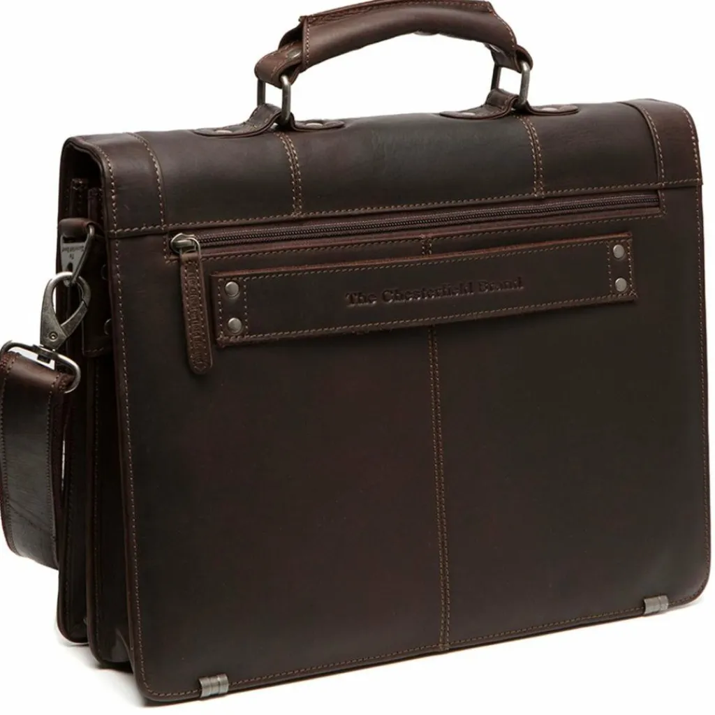 The Chesterfield Brand Laptoptaschen|Aktentaschen<Stuttgart Aktentasche Leder 38 cm Laptopfach brown