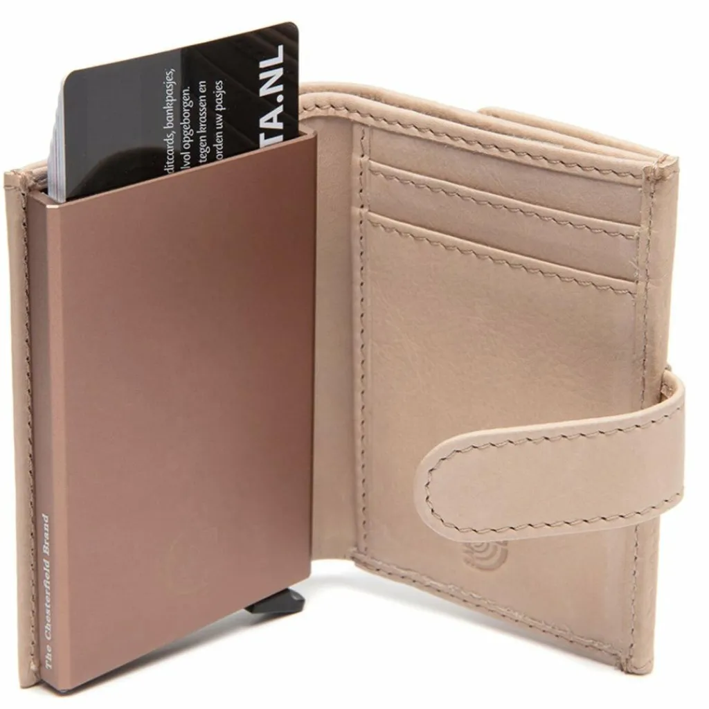 The Chesterfield Brand Herrengeldbörsen Querformat<Torola Geldbörse RFID Schutz Leder 7.5 cm beige