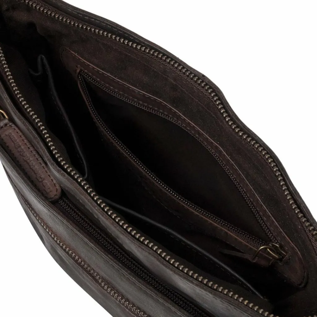 Clearance The Chesterfield Brand Tucson Schultertasche Leder 28 cm brown
