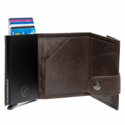 Hot The Chesterfield Brand Varrano Geldbörse RFID Schutz Leder 7 cm brown