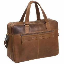 Clearance The Chesterfield Brand Wax Pull Up Aktentasche Leder 43 cm Laptopfach cognac