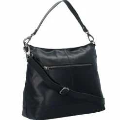 Best The Chesterfield Brand Wax Pull Up Schultertasche Leder 32 cm schwarz