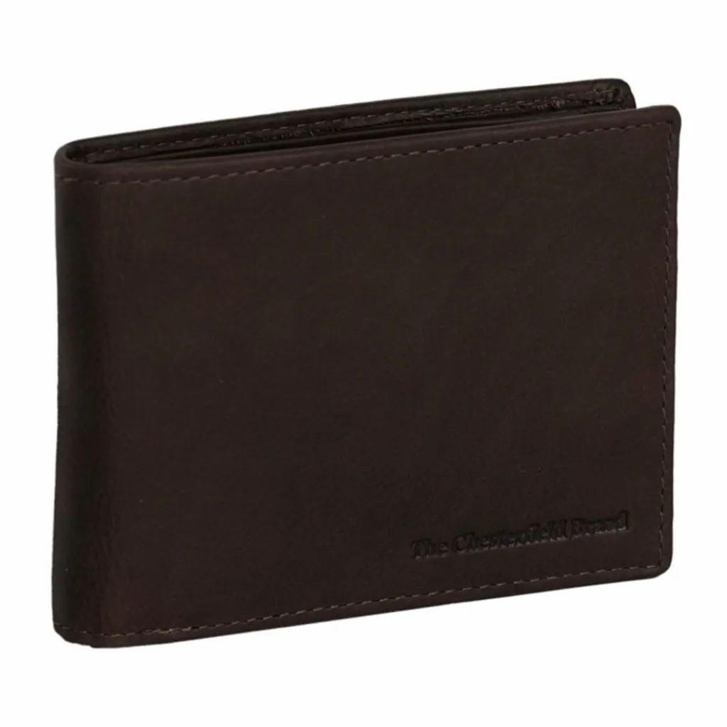 The Chesterfield Brand Herrengeldbörsen Querformat<Walid Geldbörse RFID Schutz Leder 12 cm brown