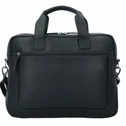Clearance The Chesterfield Brand Wax Pull Up Aktentasche Leder 40 cm Laptopfach schwarz