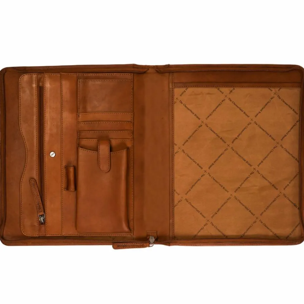 The Chesterfield Brand Wax Pull Up Schreibmappe Leder 22 cm
