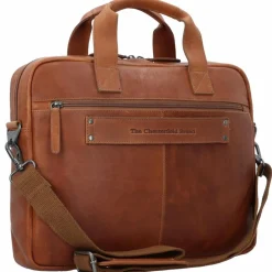 Discount The Chesterfield Brand Wax Pull Up Aktentasche Leder 40 cm Laptopfach cognac
