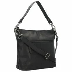 Clearance The Chesterfield Brand Wax Pull Up Schultertasche Leder 25 cm schwarz