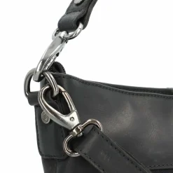 Clearance The Chesterfield Brand Wax Pull Up Schultertasche Leder 25 cm schwarz