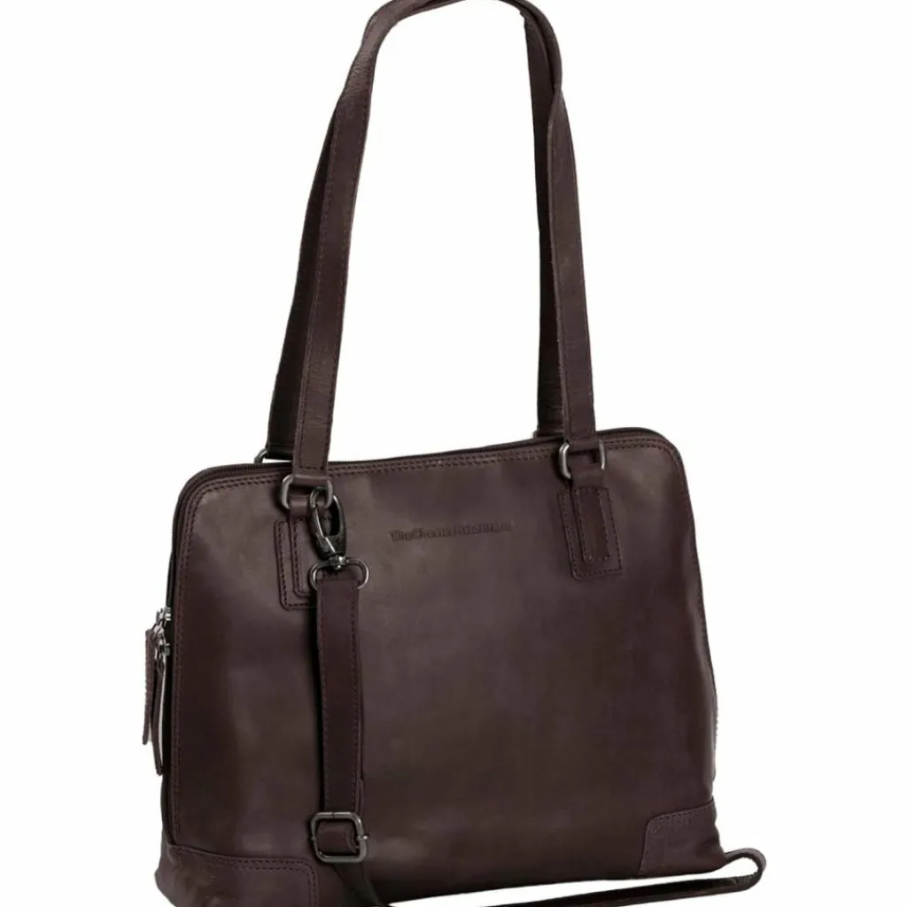 The Chesterfield Brand Schultertaschen<Wax Pull Up Schultertasche Leder 30 cm Laptopfach braun