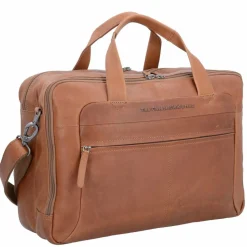 Clearance The Chesterfield Brand Wax Pull Up Aktentasche Leder 44 cm Laptopfach cognac