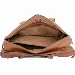 Clearance The Chesterfield Brand Wax Pull Up Aktentasche Leder 44 cm Laptopfach cognac