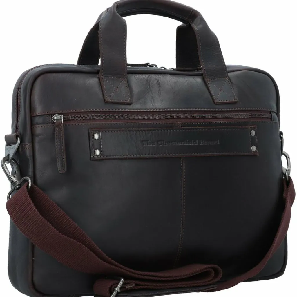 The Chesterfield Brand Wax Pull Up Aktentasche Leder 40 cm Laptopfach