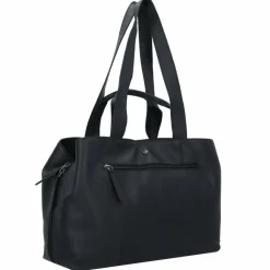 The Chesterfield Brand Wax Pull Up Schultertasche Leder 36.5 cm black