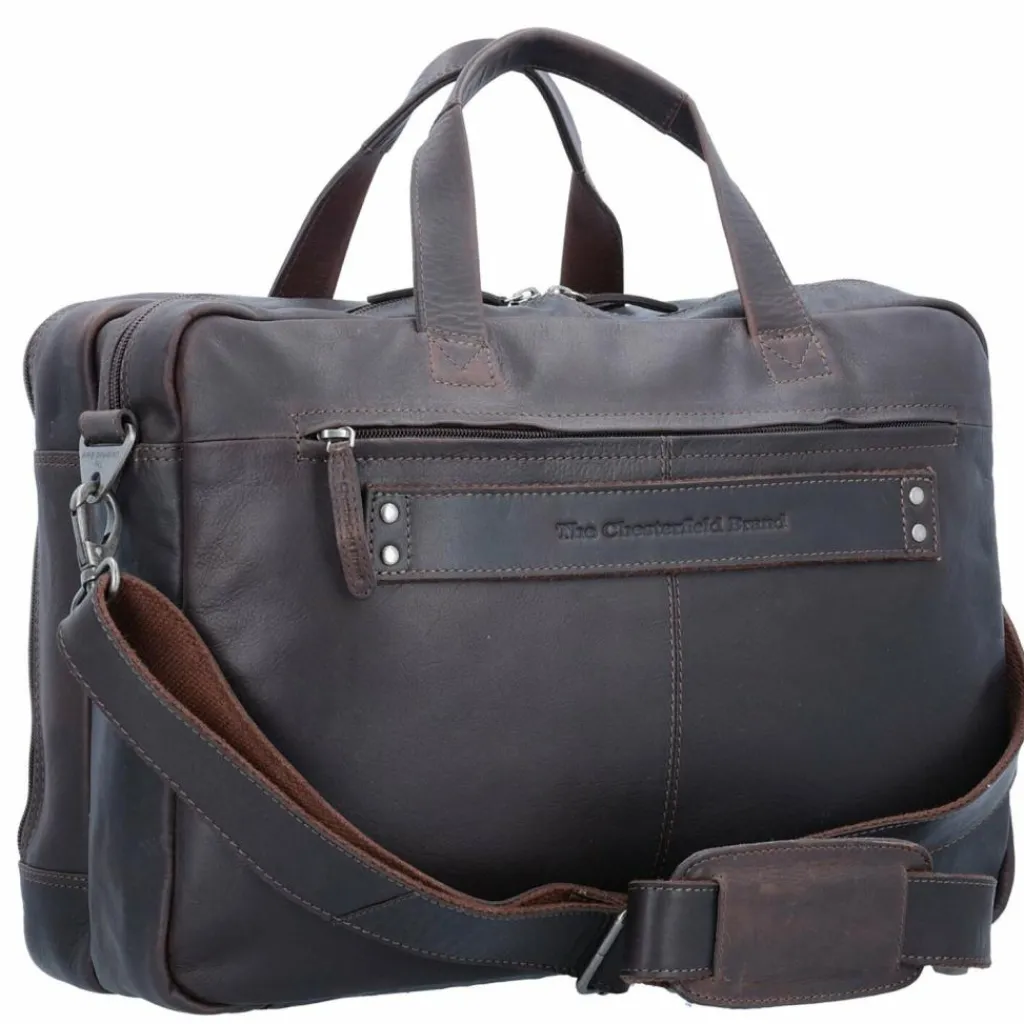 The Chesterfield Brand Wax Pull Up Aktentasche Leder 44 cm Laptopfach