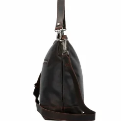 New The Chesterfield Brand Wax Pull Up Schultertasche Leder 32 cm braun