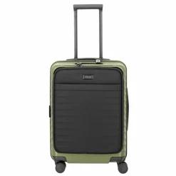 Titan Hartgepäck Kabinengepäck|4-Rollen Kabinentrolleys<Upgrade 4 Rollen Kabinentrolley 55 cm Laptopfach forest green