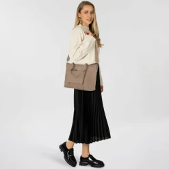 Tom Tailor Shopper|Schultertaschen<Jamila Shopper Tasche 43.5 cm taupe