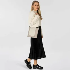 Tom Tailor Henkeltaschen|Schultertaschen<Nara Schultertasche 33 cm mixed taupe