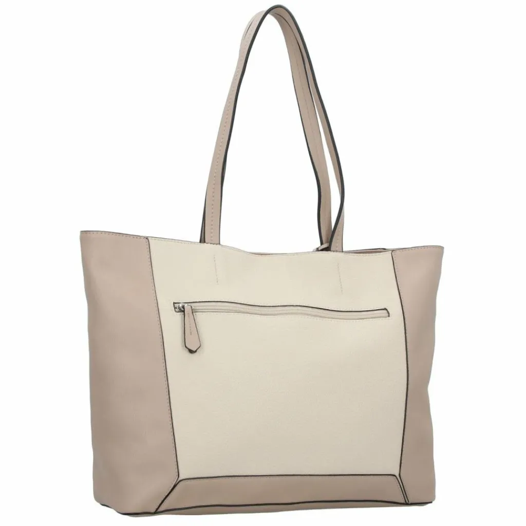 Outlet Tom Tailor Nara Shopper Tasche 44 cm mixed taupe