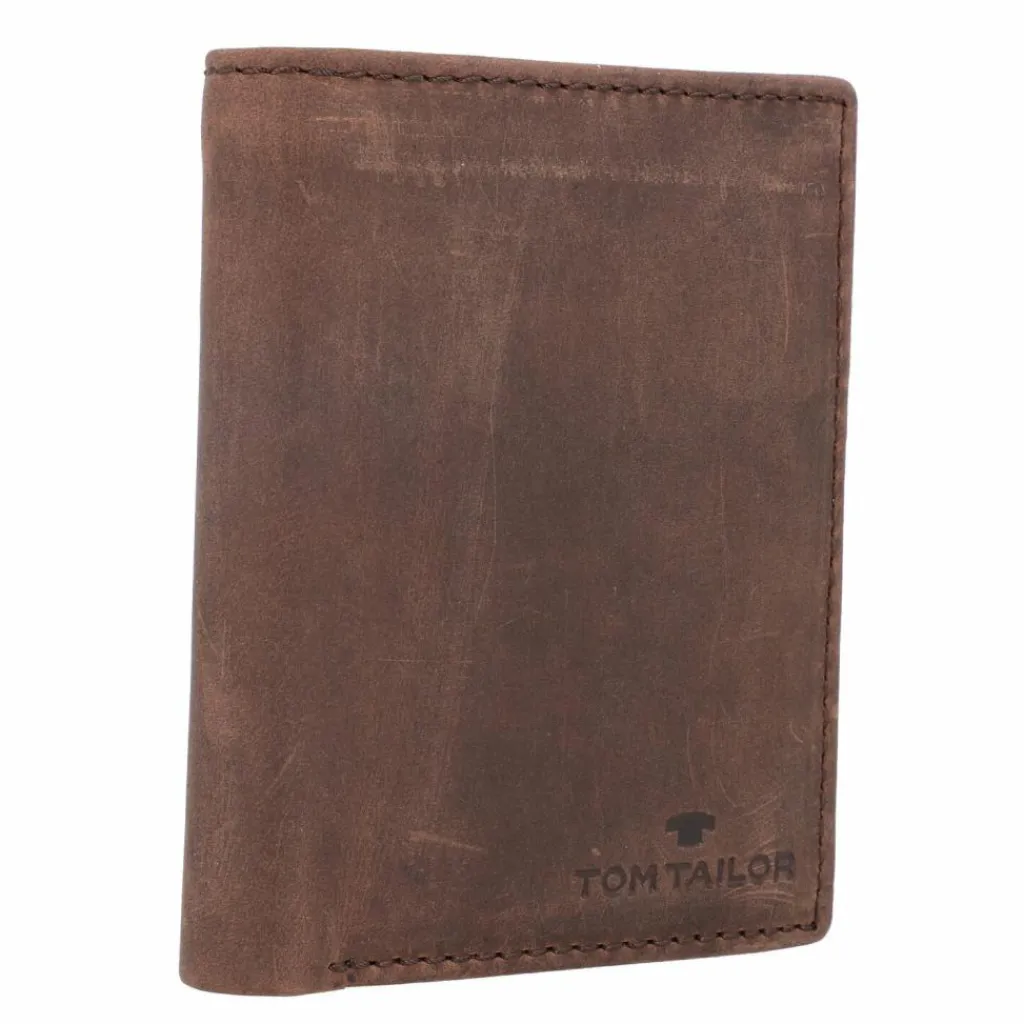 Tom Tailor Ron Geldbörse PFID Leder 10 cm brown