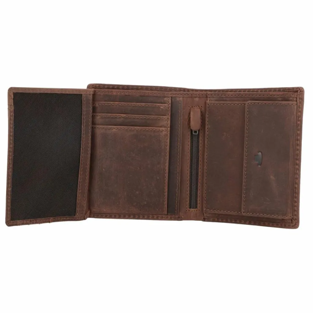 Tom Tailor Ron Geldbörse PFID Leder 10 cm brown