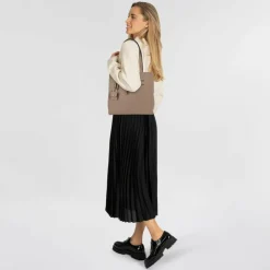 Tom Tailor Shopper|Schultertaschen<Winona Shopper Tasche 30 cm taupe