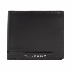 Tommy Hilfiger Herrengeldbörsen Querformat<Business Geldbörse Leder 11.5 cm black