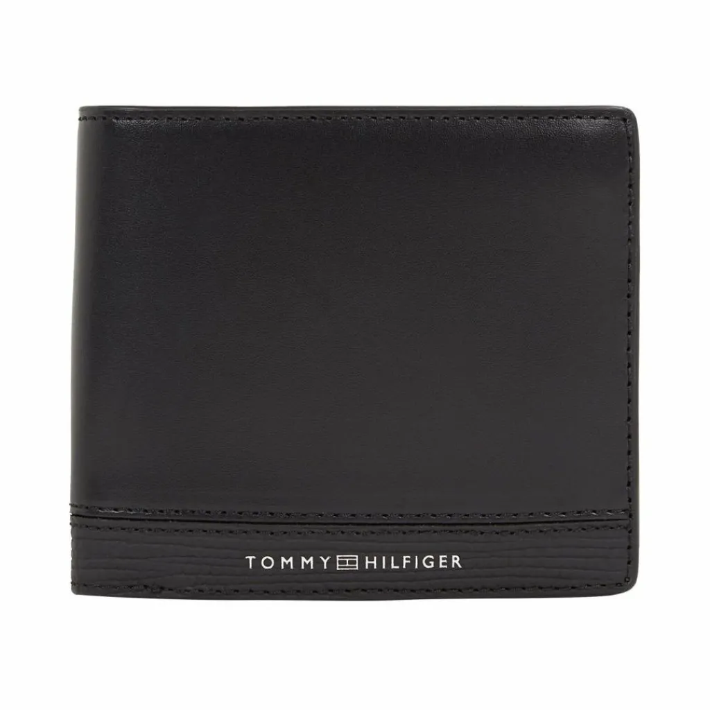 Tommy Hilfiger Herrengeldbörsen Querformat<Business Geldbörse Leder 11.5 cm black