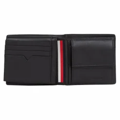 Tommy Hilfiger Herrengeldbörsen Querformat<Business Geldbörse Leder 11.5 cm black
