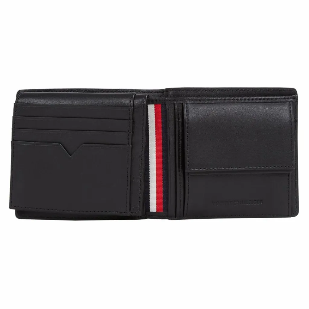 Tommy Hilfiger Herrengeldbörsen Querformat<Business Geldbörse Leder 11.5 cm black