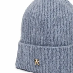 Clearance Tommy Hilfiger Cashmere Chic Strickmütze faded ink melange