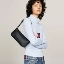 Outlet Tommy Hilfiger Jeans Tjw Ess Must Schultertasche 25 cm black allover