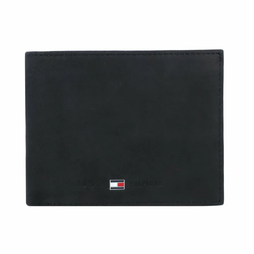 Tommy Hilfiger Herrengeldbörsen Querformat<Johnson Geldbörse Leder 12,5 cm black