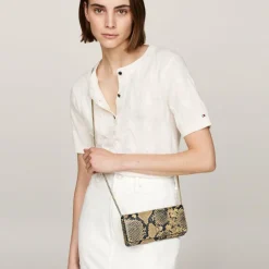 Tommy Hilfiger Luxe Leather Clutch Geldbörse Leder 19.5 cm