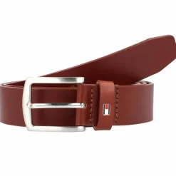 New Tommy Hilfiger New Denton Gürtel Leder dark tan