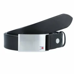 Herren Tommy Hilfiger Plaque Gürtel Leder