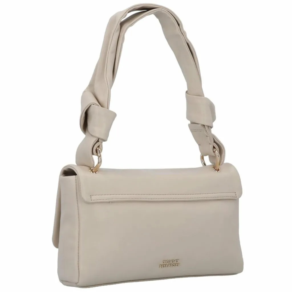 Hot Tommy Hilfiger Pushlock Schultertasche Leder 26 cm cream