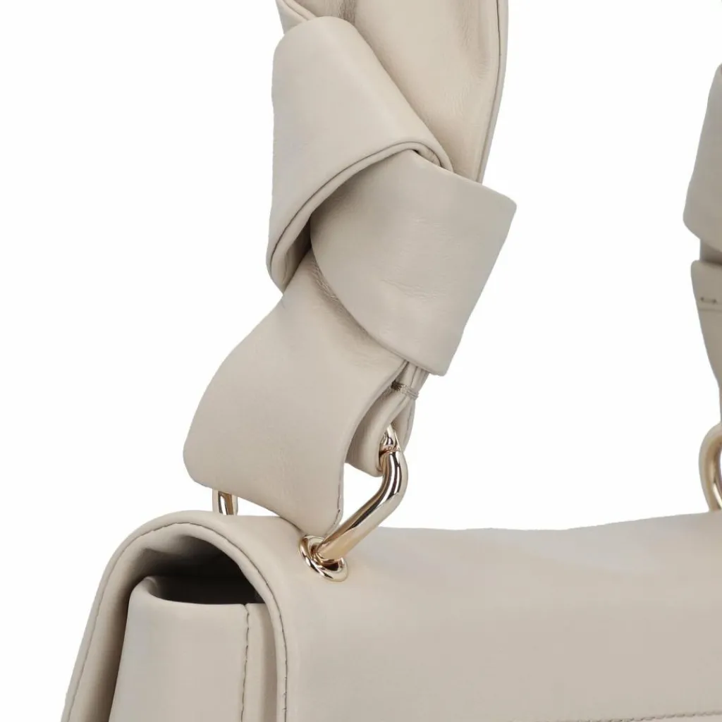 Hot Tommy Hilfiger Pushlock Schultertasche Leder 26 cm cream