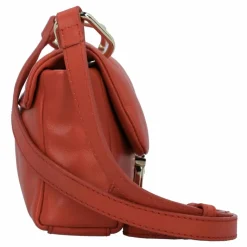 Best Tommy Hilfiger Pushlock Umhängetasche Leder 22 cm fierce red