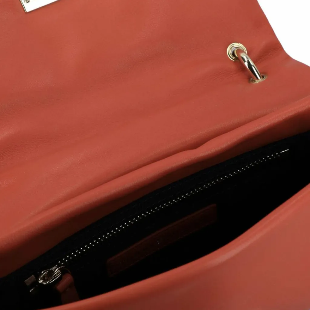 Best Tommy Hilfiger Pushlock Umhängetasche Leder 22 cm fierce red