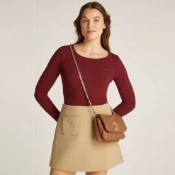 Tommy Hilfiger Mini Bags|Umhängetaschen<Soft Leather Mini Bag Umhängetasche Leder 18 cm brown