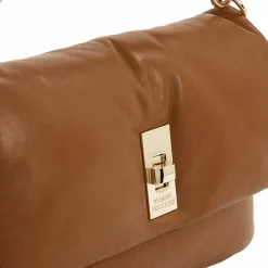New Tommy Hilfiger Soft Leather Handtasche Leder 27 cm brown