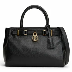 Online Tommy Hilfiger TH American Icon Shopper Tasche Leder 28 cm black
